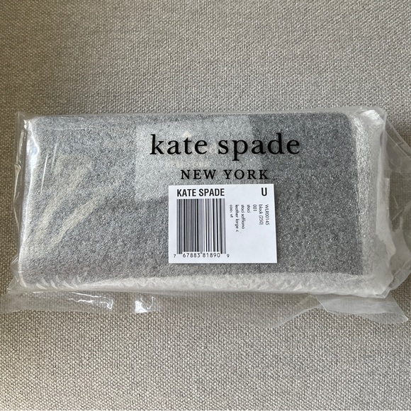 Kate Spade New w/tags RP$169 Leather Large Slim Bifold Wallet Stacie Black - Picture 5 of 7